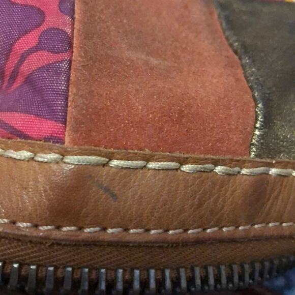 Fossil Patchwork Hobo Bag Purse - Picture 11 of 12